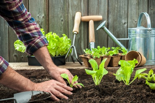 Reusable garden materials prepared for charity donation