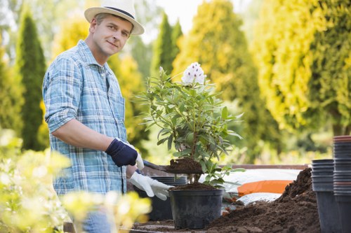 Seasonal planting and lawn care by gardeners in Southall